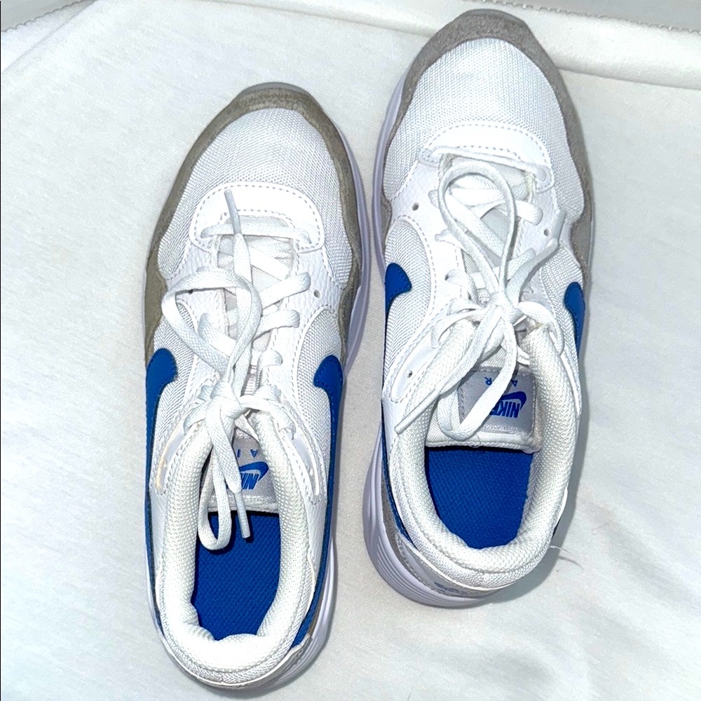 Nike Air Max SC White/Game Royal-Wolf Grey - Kids size 4Y (CZ5358 101)